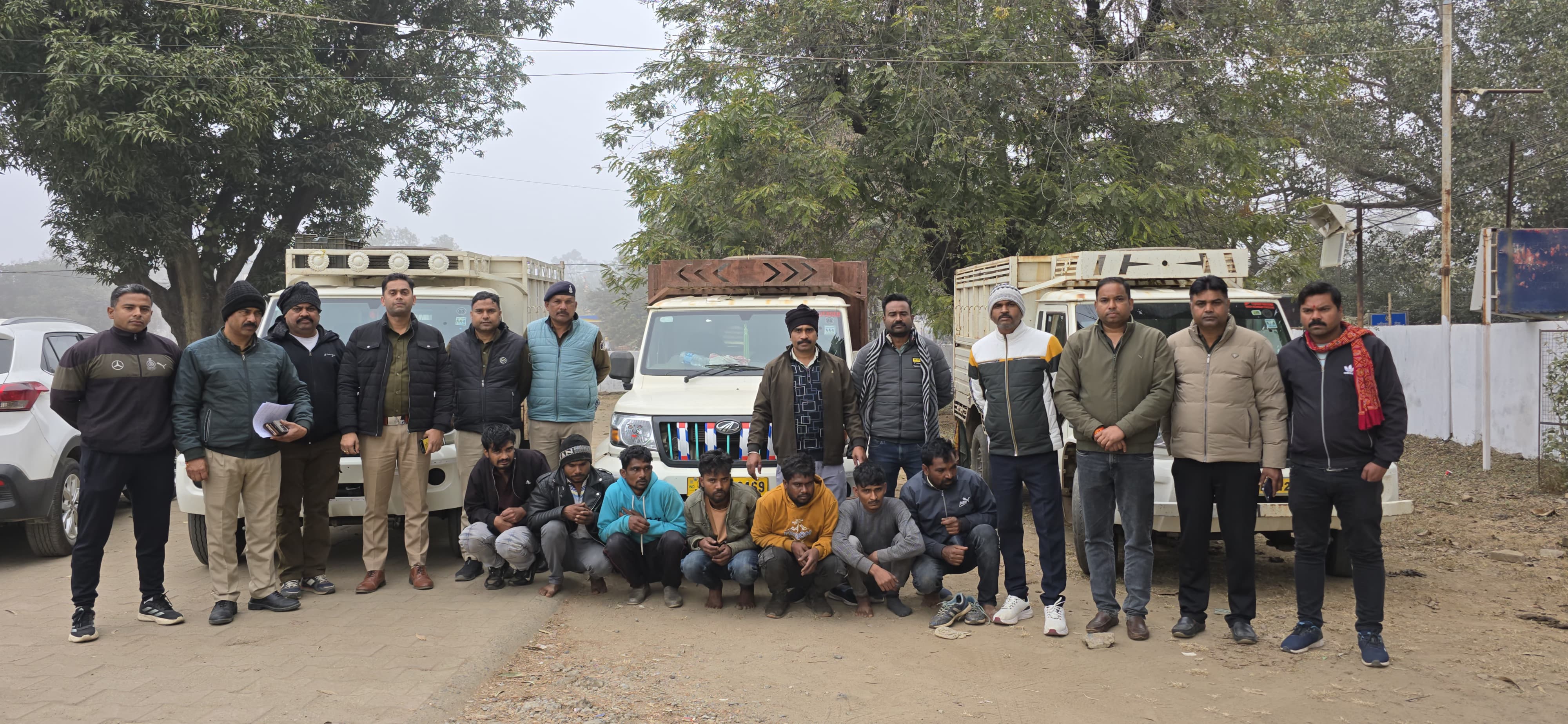 शहर में सक्रिय मवेशी चोर गिरोह का भंडाफोड़, 07 आरोपी गिरफ्तार