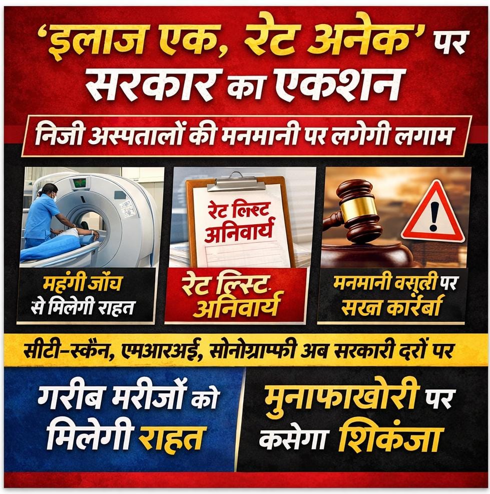 एक मशीन, एक जांच… फिर दरें अलग क्यों? रिपोर्ट के बाद सरकार ने मानी गड़बड़ी
