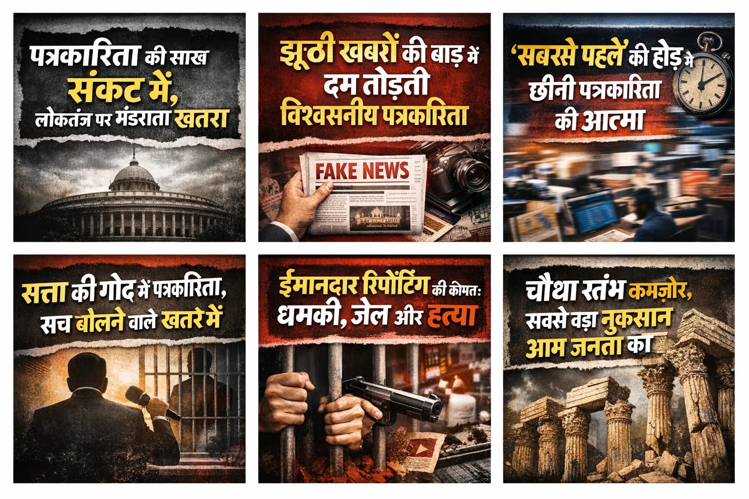 ईमानदार रिपोर्टिंग की कीमत: धमकी, जेल और हत्या