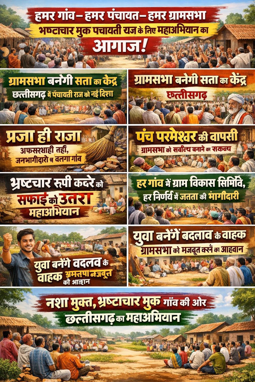 “हमर गाँव–हमर पंचायत–हमर ग्रामसभा: भ्रष्टाचार मुक्त पंचायती राज के लिए महाअभियान का आग़ाज़”