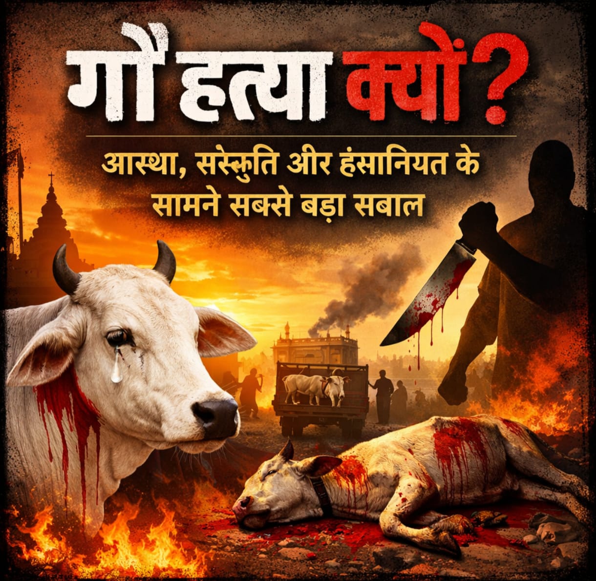 अगर गाय माता है, तो उसकी हत्या कैसे? गौ हत्या के पीछे कौन? और क्यों? क्या विकास की कीमत गौवंश की बलि है?